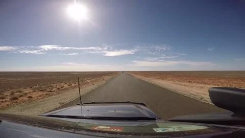 Desert Tar road 스톡 동영상 267659808