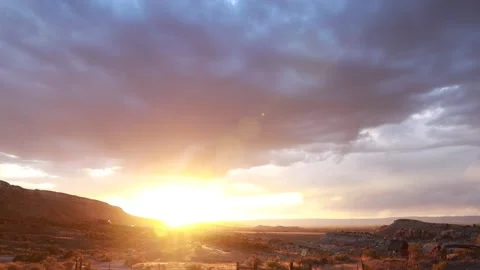 Desert Timelapse Sunset 스톡 동영상 137124023