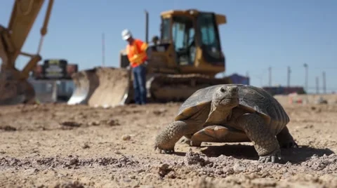 Desert Tortoise Walking Video stock 40271775