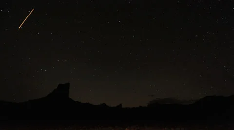 Desert Tower Star Night TimeLapse 스톡 동영상 37430128