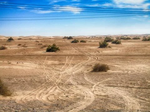 Desert Tracks Stock Photos