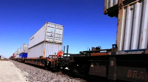 Desert train 2 Stock Footage 661557