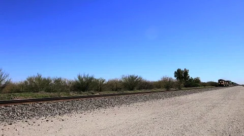 Desert train 4 Stock Footage 661548