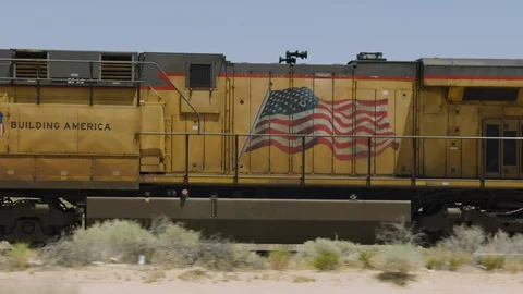 Desert Train 4K Stock Footage 127801398