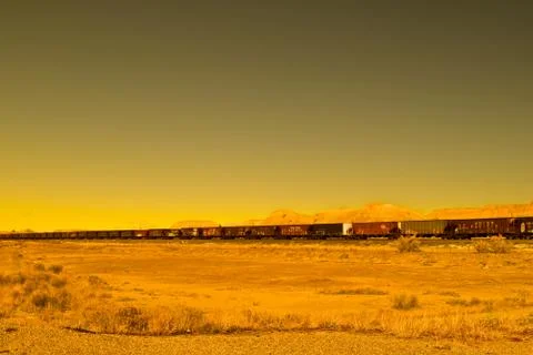 Desert Train Stock Photos