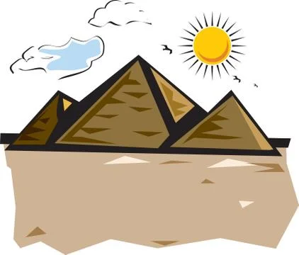 Desert vacation Stock Illustration
