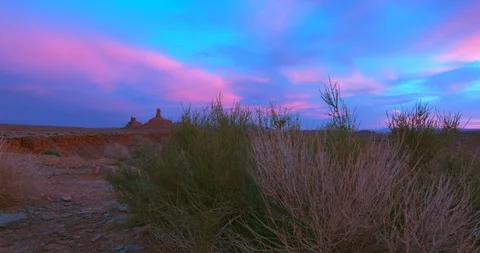 Desert Valley Sunset Stock Footage 106481650