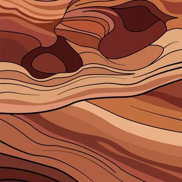 Desert Variegated Sandstone Stock Illustration