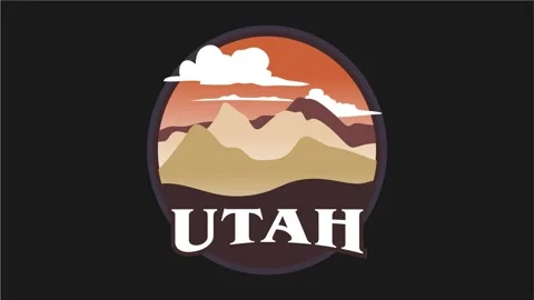 Desert view and clouds in utah Stock Footage 311902936