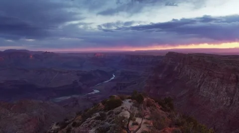 Desert View Sunrise Stock Footage 7731608