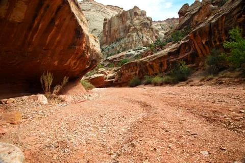 Desert wash Stock Photos