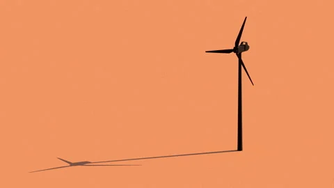 Desert website seamless background with wind generator and shadows Stock Footage 251162061