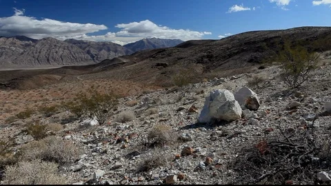 Desert White Rocks Stock Footage 104854904