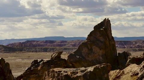 Desert Wilderness Sunset Time Lapse Moab Stock Footage 61210176
