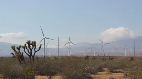 Desert Wind Turbines 10 動画素材 49472036