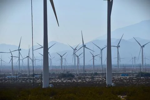 Desert Windmill Stock Photos