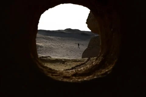 Desert window Stock Photos