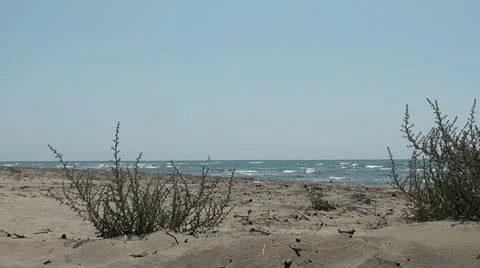 Deserted beach 2 Video stock 10807542