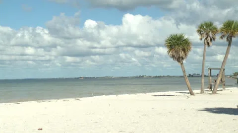 Deserted beach 2 Stock Footage 24465581