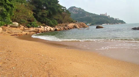 Deserted Beach in Asia Stock-Footage 3472054