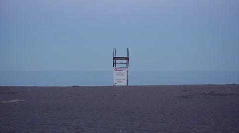 Deserted Beach at dusk. 4K UHD. Video stock 52004579