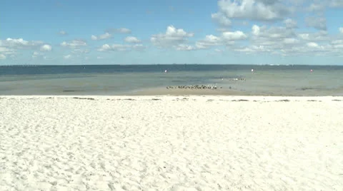 Deserted beach Stock Footage 24465582