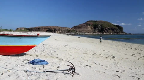 Deserted beach Stock Footage 27448844