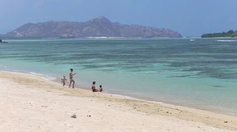Deserted beach. Stock Footage 42989313