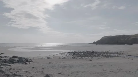 Deserted beach Stock Footage 159421378