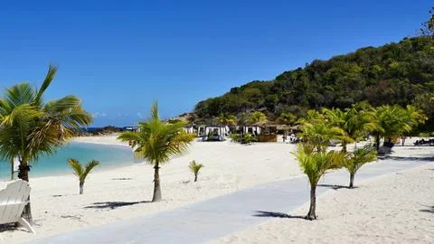 Deserted Beach Labadee Haiti Stock Photos