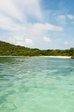 Deserted beach Stock Photos