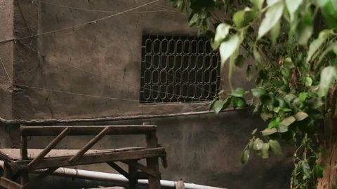 Deserted building's windows Video stock 80400014