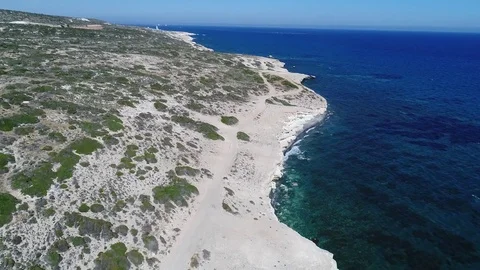 Deserted coastline Stock Footage 78356223