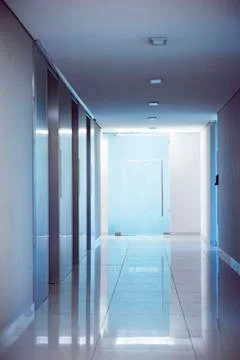 Deserted corridor Stock Photos