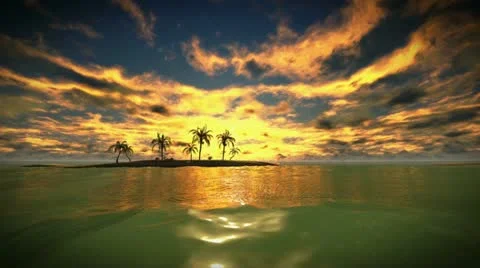 Deserted Island Stock Footage 11958697