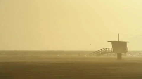 Deserted Lifeguard Stock-Footage 4998674