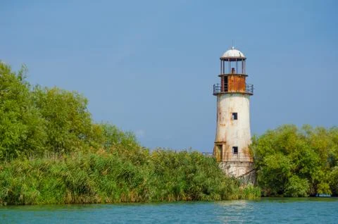 Deserted lighthouse Stock Photos