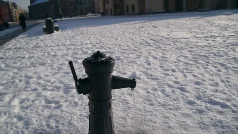 Deserted main square of a large city during  pandemic. Footage FHD Stock Footage 146890888