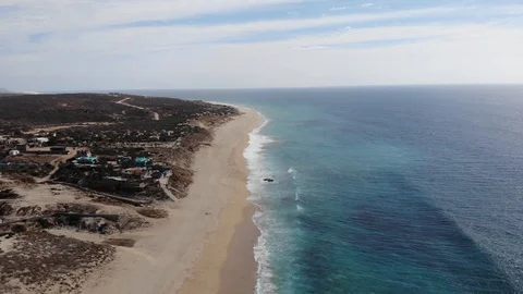 Deserted ocean shore in Mexico Stock Footage 117754390