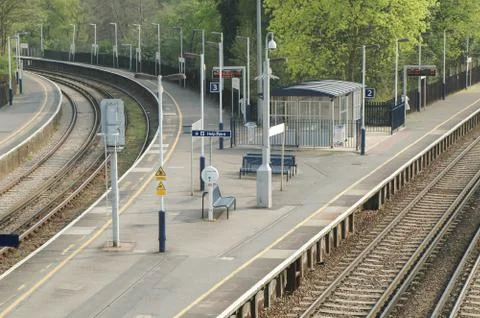 Deserted platforms Stock Photos