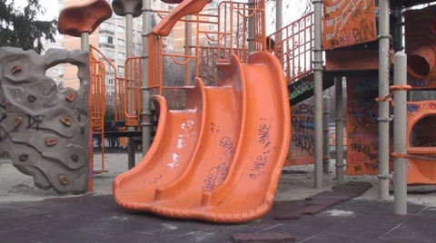 Deserted Playground Still-Shot Vídeo Stock 34295442