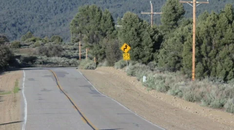 Deserted Road Stock Footage 740393