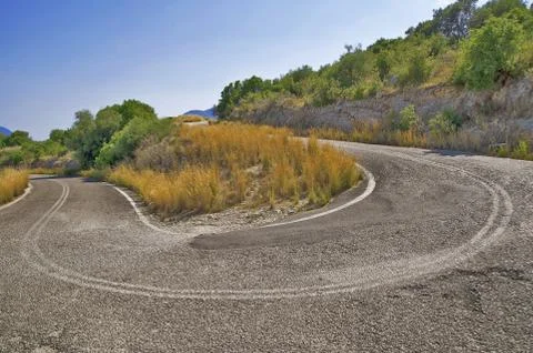 Deserted road Stock Photos