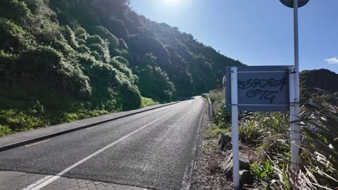 A Deserted Road On a Sunny Day Stock Footage 281118151