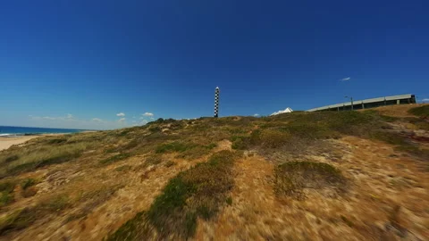 Deserted sandy beach in Australia Stock Footage 244031814