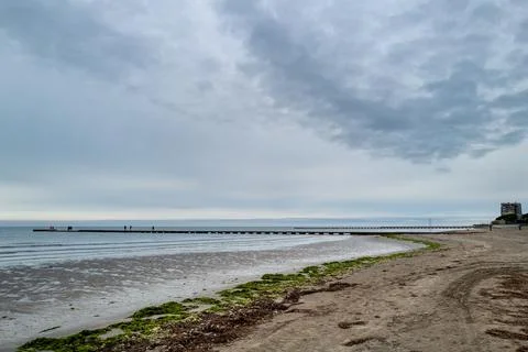 Deserted Sandy Beach Stock Photos