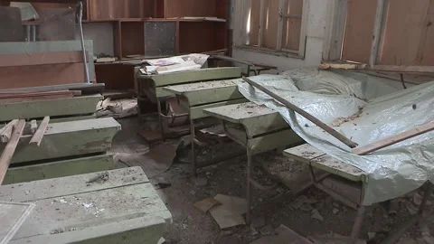 Deserted school bulgaria 스톡 동영상 276086959