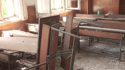 Deserted school bulgaria 스톡 동영상 276086971