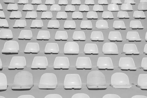 Deserted stadium, empty stands, no spectators. Фото