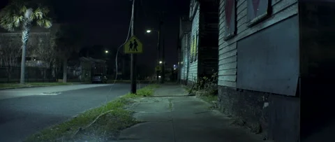 ghetto street at night